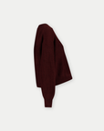 Knit Cropped | Burgundy