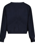 Knit Cropped | Navy Blue