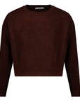 Knit Cropped | Brown