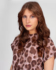 Boxy T-Shirt | AOP Pink Leopard