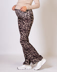 Pants Flared Velvet Leopard | Dessin