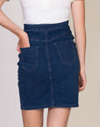 Skirt Powerstretch Buttoned | Stone Wash