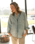 Blouse Denim | Light Wash