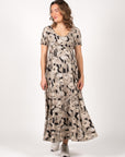 Long Dress Nursing AOP Fiore | Dessin