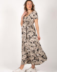 Long Dress Nursing AOP Fiore | Dessin