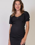 Shirt Nursing Crepe | Black