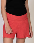 Shorts Crepe | Coral Red