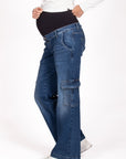 Jeans Straight Leg Cargo | Stone Wash