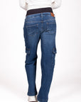Jeans Straight Leg Cargo | Stone Wash