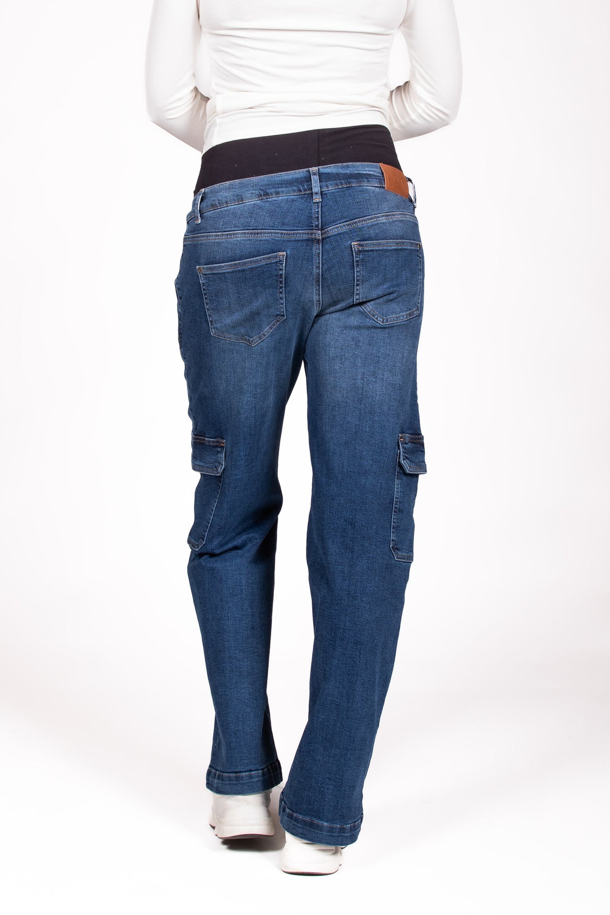 Jeans Straight Leg Cargo | Stone Wash