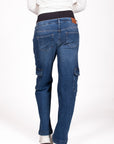 Jeans Straight Leg Cargo | Stone Wash
