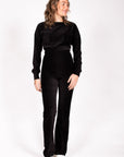 Sweater Short Velvet | Black