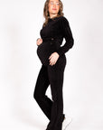 Sweater Short Velvet | Black