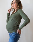 Shirt Nursing EcoVero | Olive