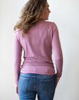 Shirt Nursing l.sl Ecovero | Plum