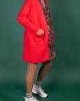 Cardigan Knitted Pockets | Red