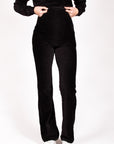 Pants Velvet Flared | Black