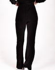 Pants Velvet Flared | Black