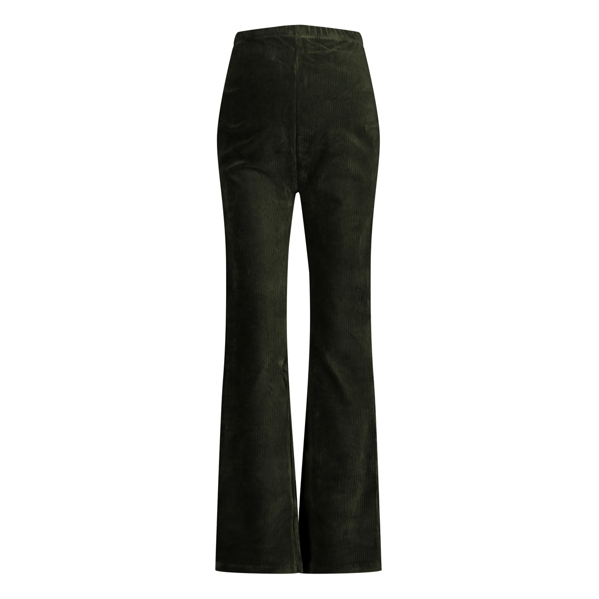 Pants Velvet Flared | Olive