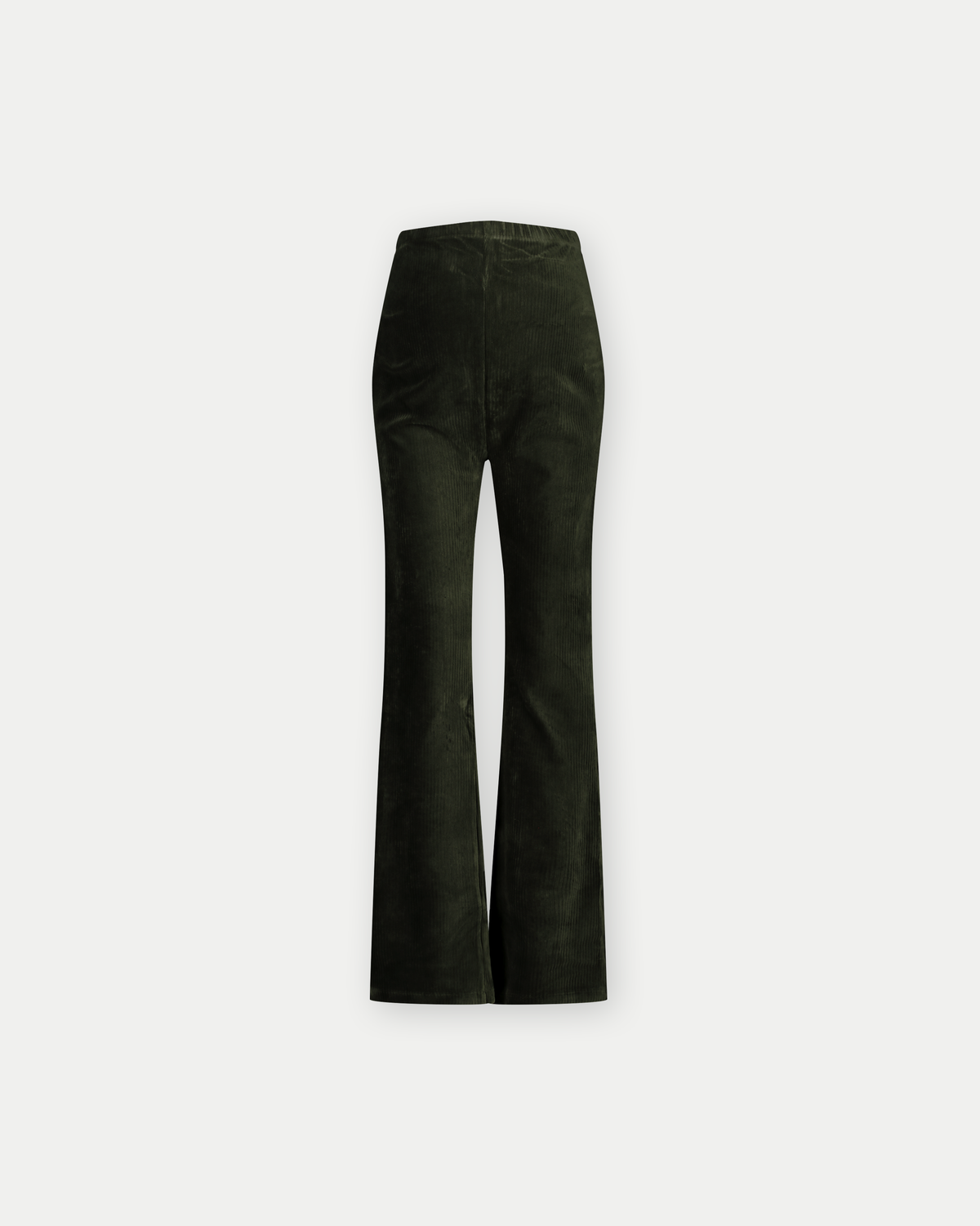 Pants Velvet Flared | Olive