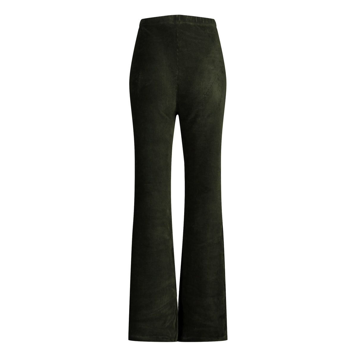 Pants Velvet Flared | Olive