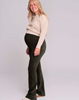 Pants Velvet Flared | Olive